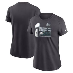 Woman’s XL Nike Philadelphia Eagles Champions Black Tshirt